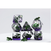 Green Poison Frog RPG Dice Set