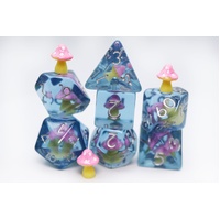 Pink Mushroom RPG Dice Set