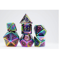 Alchemist Metals: Burnt Opal - Metal RPG Dice Set