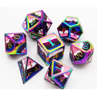 Genderfluid Pride Flag - Metal RPG Dice Set