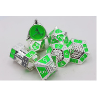 Dice 51: Neon Diamonds - Metal RPG Dice Set