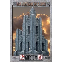 Battlefield in a Box: BB528 Gothic Terrain: Medium Corner Ruin - 30mm (1 pc)