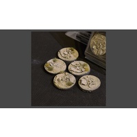 Arid Steppe Bases Round 40mm (x5)