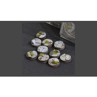 Temple Bases Round 25mm (x10)