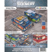 Infinity Scenery - District 5 Shops 1 (2) PREPAINTED (blue)