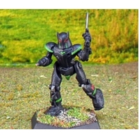BattleTech Miniatures: Ebony Mech w/ sword variant parts (TRO 3085 â€“ 25 ton)