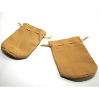 Leather Bag Tan Round Bottom