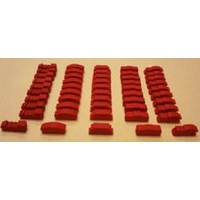 Wooden Train Set - Red (50)