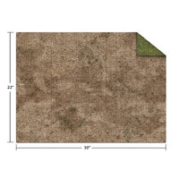 Terrain: 22x30" Broken Grassland / Desert Scrubland Adventure Mat