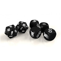 Achtung! Cthulhu RPG 2d20 Black Sun Dice Set