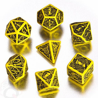 Celtic Dice Set: Yellow/Black