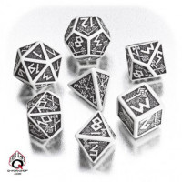 Dwarven Dice Set: White/Black