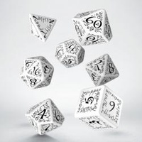 Elvish White & Black Dice Set