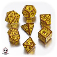 Steampunk Dice Set: Brown/Yellow