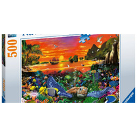 Turtle in the Reef Jigsaw Puzzle 500pc