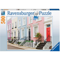 Colourful London Townhouses Jigsaw Puzzle 500pc