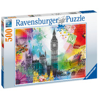 London Postcard Jigsaw Puzzle 500pc