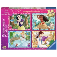 Disney Princess Jigsaw Puzzle Bumper Pack 4x100pc