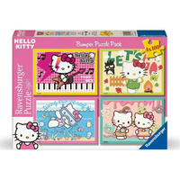 Hello Kitty Bumper Pack of Jigsaw Puzzles 4x100pc