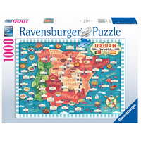 Ravensburger: Map of Iberia - Wines 1000p