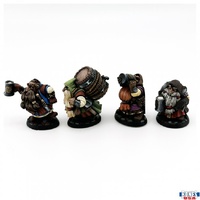 Reaper: Bones USA: Townsfolk: Dwarven Brewmeister and Patrons (4)