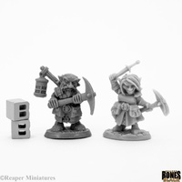 Reaper Bones Black: 44047 Deep Gnome Heroes (2)