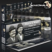 Scale 75 Scalecolor Black and White Paint Set