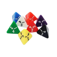 Single Opaque 16mm D4 Dice - Random Colour