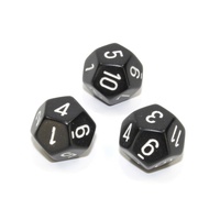 Single Opaque 16mm D12 Dice - Random Colour