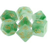 TMG RPG Dice: Your Lucky Dice - Green Jade Opaque Set (7)