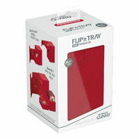 Ultimate Guard Flip n Tray 100+ Xenoskin Monocolor Red Deck Box