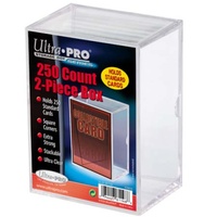 Ultra Pro 250ct 2 Piece Storage Box: Clear
