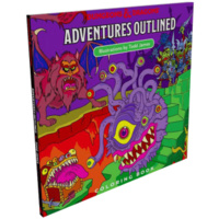 5th Edition Adventures Outlined Colouring Book Monster Manual 1
