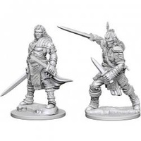 Pathfinder Deep Cuts Unpainted Minis — Male Human Fighter