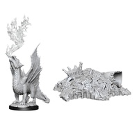 D&D Nolzurs Marvelous Unpainted Miniatures: Gold Dragon Wyrmling and Small Treasure Pile