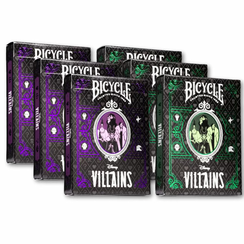 Bicycle Disney - Villains Green/PurpleMix Playing Cards