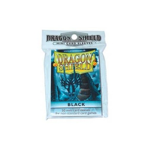 Dragon Shield Sleeves: Mini (50) Black