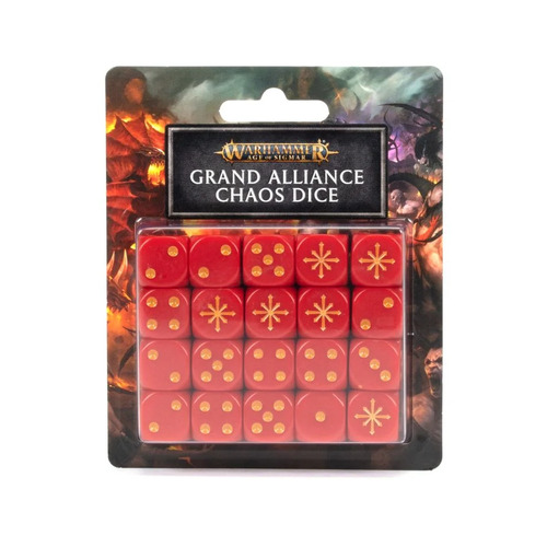 80-22 Age Of Sigmar: Grand Alliance Chaos Dice Set