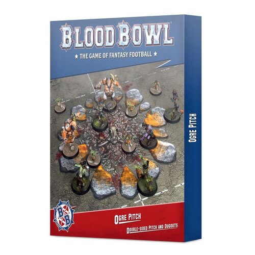 200-82 Blood Bowl Ogre Team Pitch & Dugouts