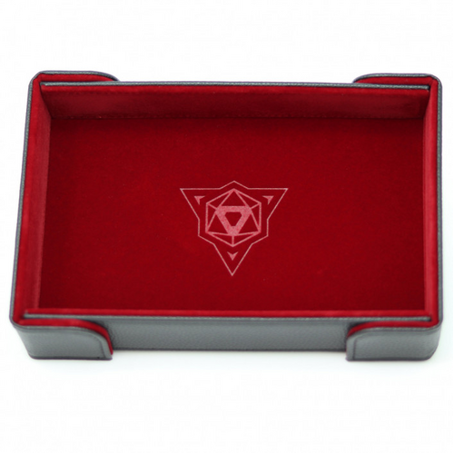Die Hard Folding Rectangle Dice Tray: Red Velvet (Magnetic Clasp)