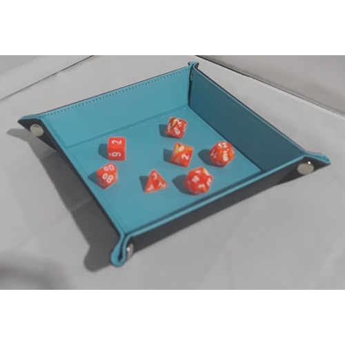 Folding Dice Tray (Blue)