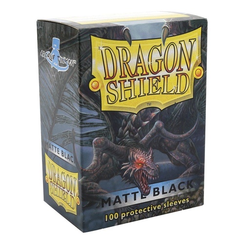 Dragon Shield Sleeves: 100 Box - Matte Black 