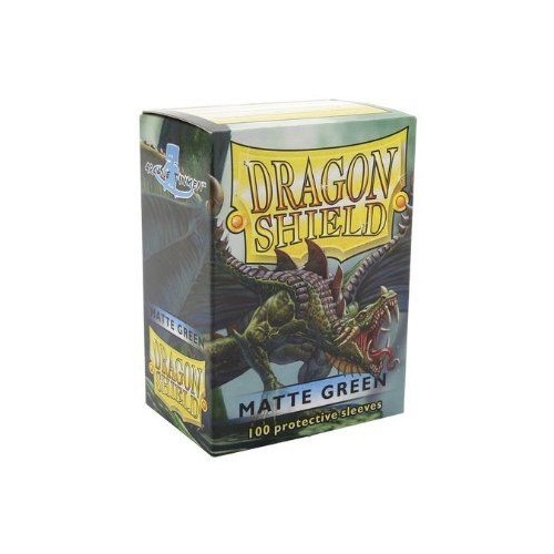 Dragon Shield Sleeves: 100 Box - Matte Green 