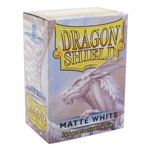 Dragon Shield Sleeves: 100 Box - Matte White