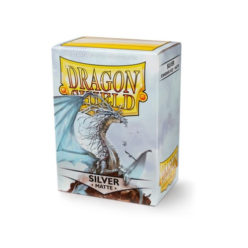 Dragon Shield Sleeves: 100 Box - Matte Silver