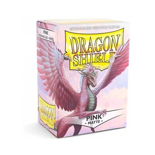 Dragon Shield Sleeves: 100 Box - Matte Pink