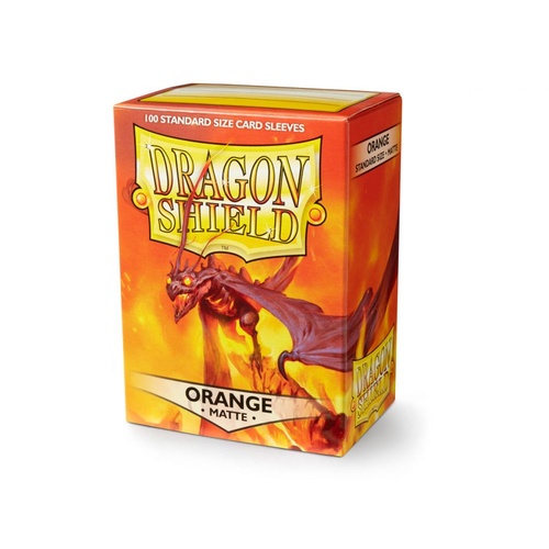 Dragon Shield Sleeves: 100 Box - Matte Orange