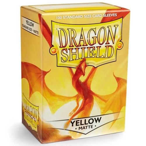 Dragon Shield Sleeves: 100 Box - Matte Yellow
