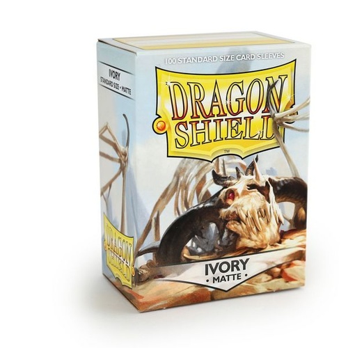 Dragon Shield Sleeves: 100 Box - Matte Ivory