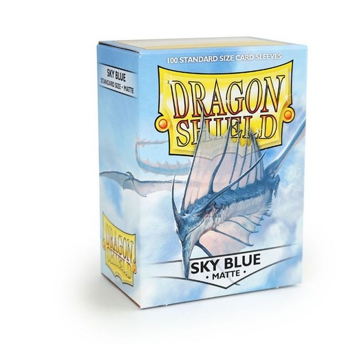 Dragon Shield Sleeves: 100 Box - Matte Sky Blue